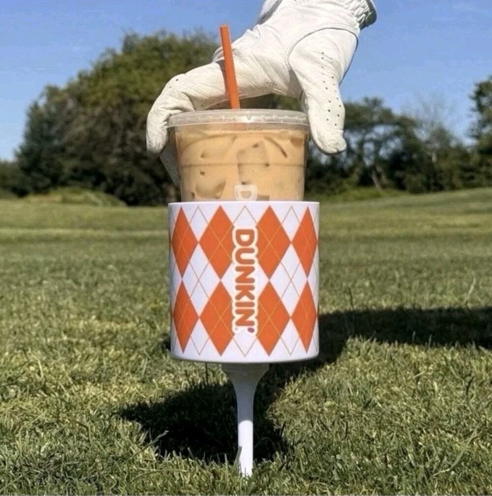 NEW LIMITED EDITION Dunkin' Tee Cup Holder For Beach Golfing Lake